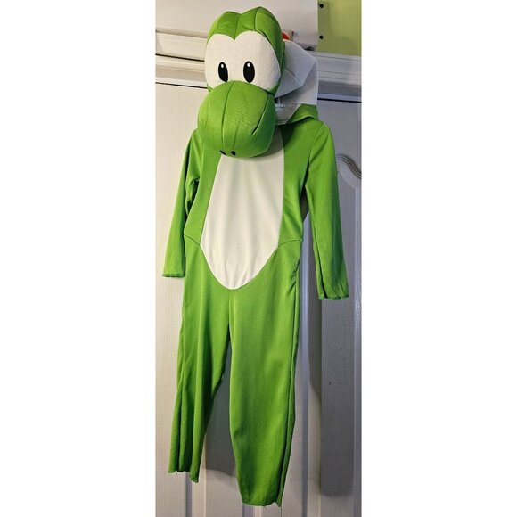 Yoshi Toddler Costume 2T Shell Headpiece Tail Super Mario Nintendo Halloween - Picture 1 of 10